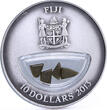 Fiji 10 dollars Volcanoes Breath of Fire St. Helens silver coin 2013 Antique-Finish