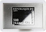 Cameroon 500 francs Fresco Great Flood Heavenly Angel Michelangelo Ag coin 2017 Proof