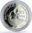 Cape Verde 250 escudos Independence 1st Anniversary Fish proof silver coin 1976
