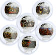 50 kwacha Malawi set of 6 coins Polish Painter Jan Matejko Art colored silver coins 2009 Proof