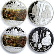 50 kwacha Malawi set of 6 coins Polish Painter Jan Matejko Art colored silver coins 2009 Proof