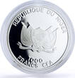 Niger 1000 francs Ramadan Karim Quran gilded colored silver coin 2012 Proof