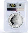 Turkmenistan 500 manat Wildlife Bustards Birds PR70 PCGS silver coin 1999 Proof