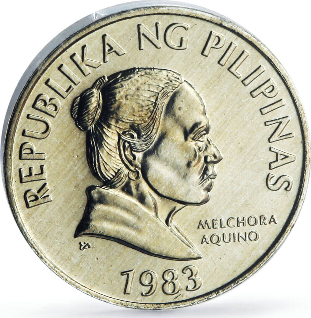 5 sentimos Philippines 5 sen Regular Coinage Melchora Aquino KM-239 ...
