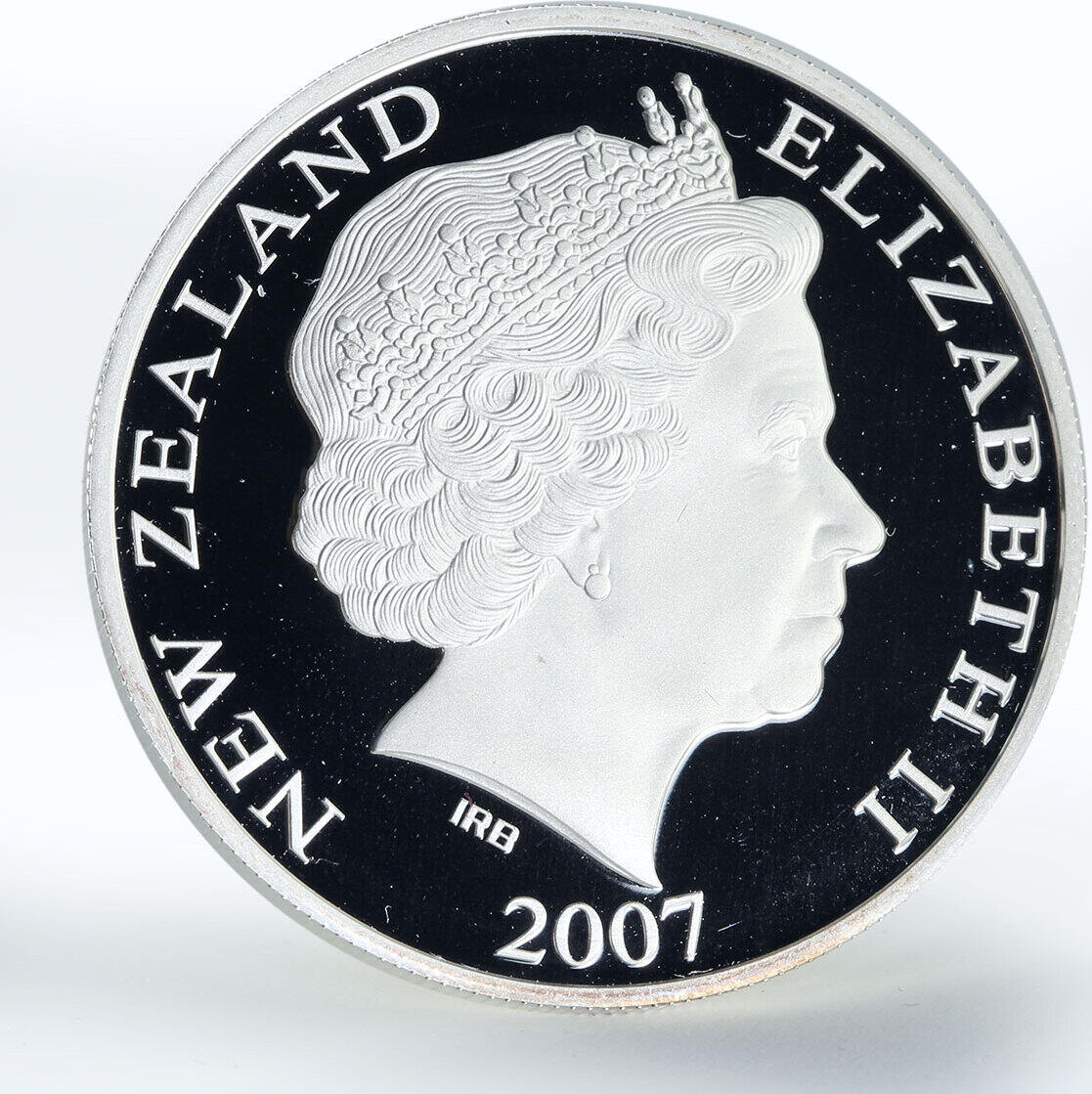 2007 New Zealand 1 dollar Scott Base 1957-2007 proof silver coin