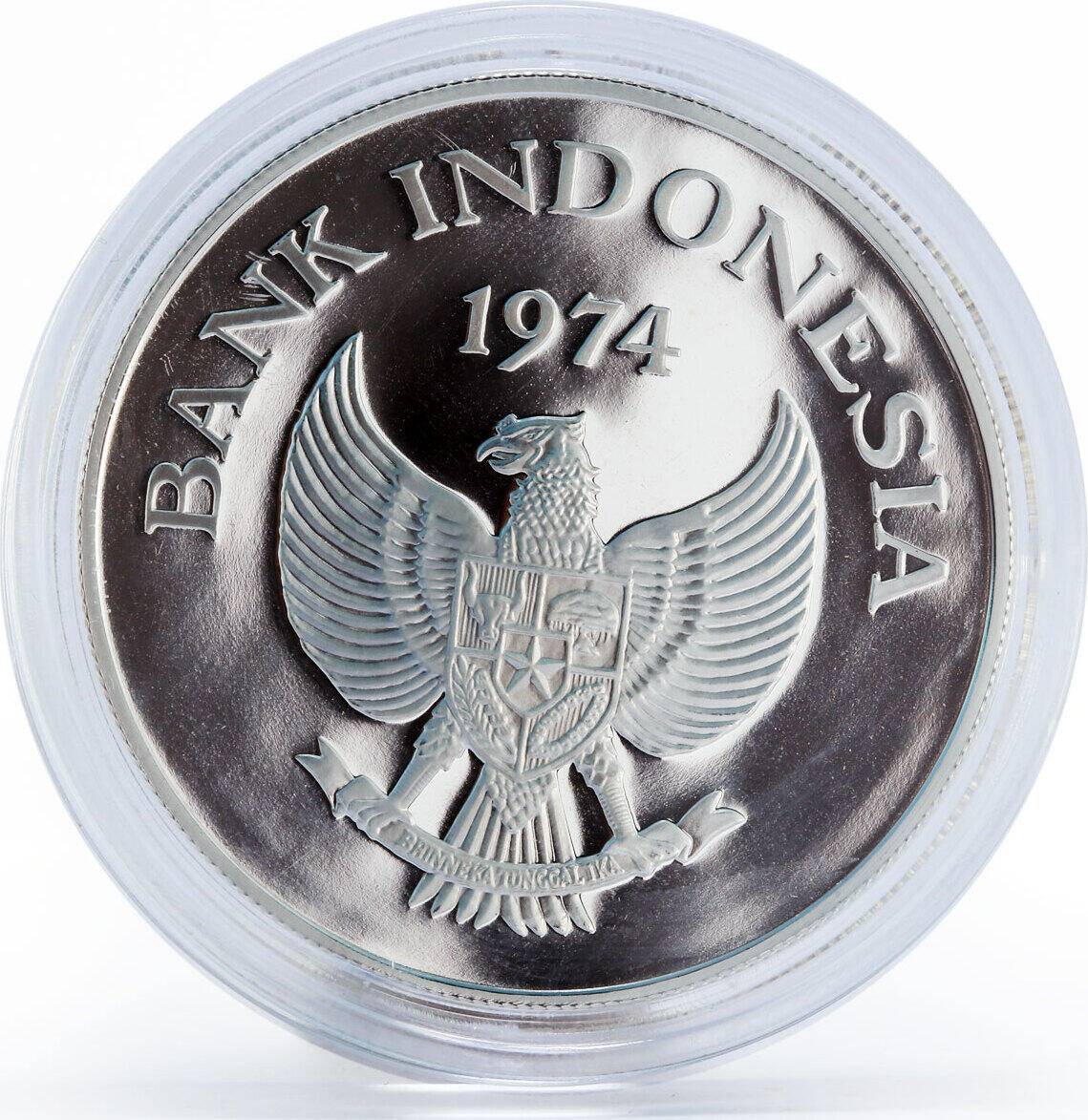 Indonesia 5000 Rupiah Orangutan Animal proof silver coin 1974 | MA