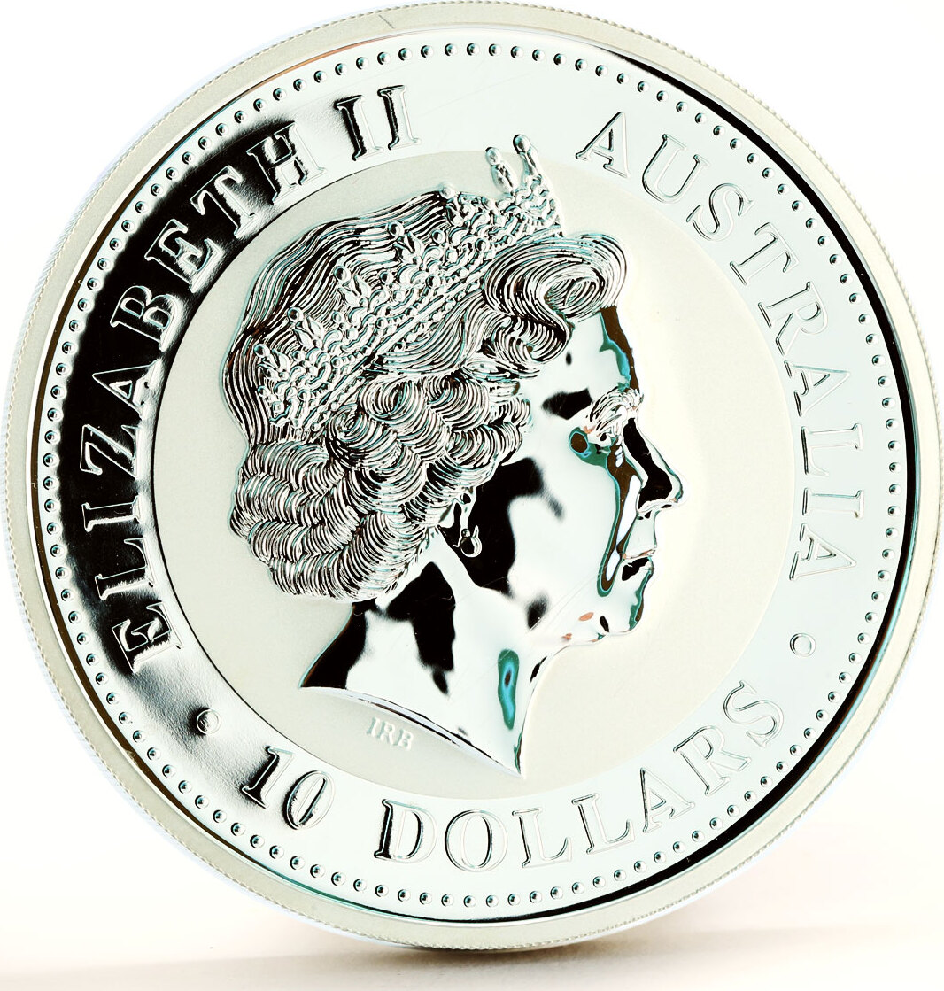 Australia 10 dollars Lunar Calendar series I Year of Monkey silver coin 2004  BU | MA-Shops