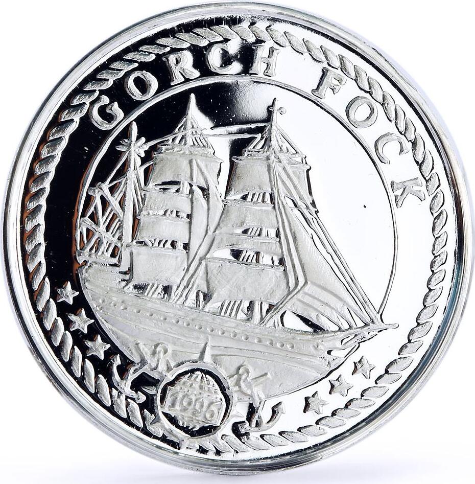 Benin 500 francs Seafaring Gorch Fock Ship Clipper proof silver