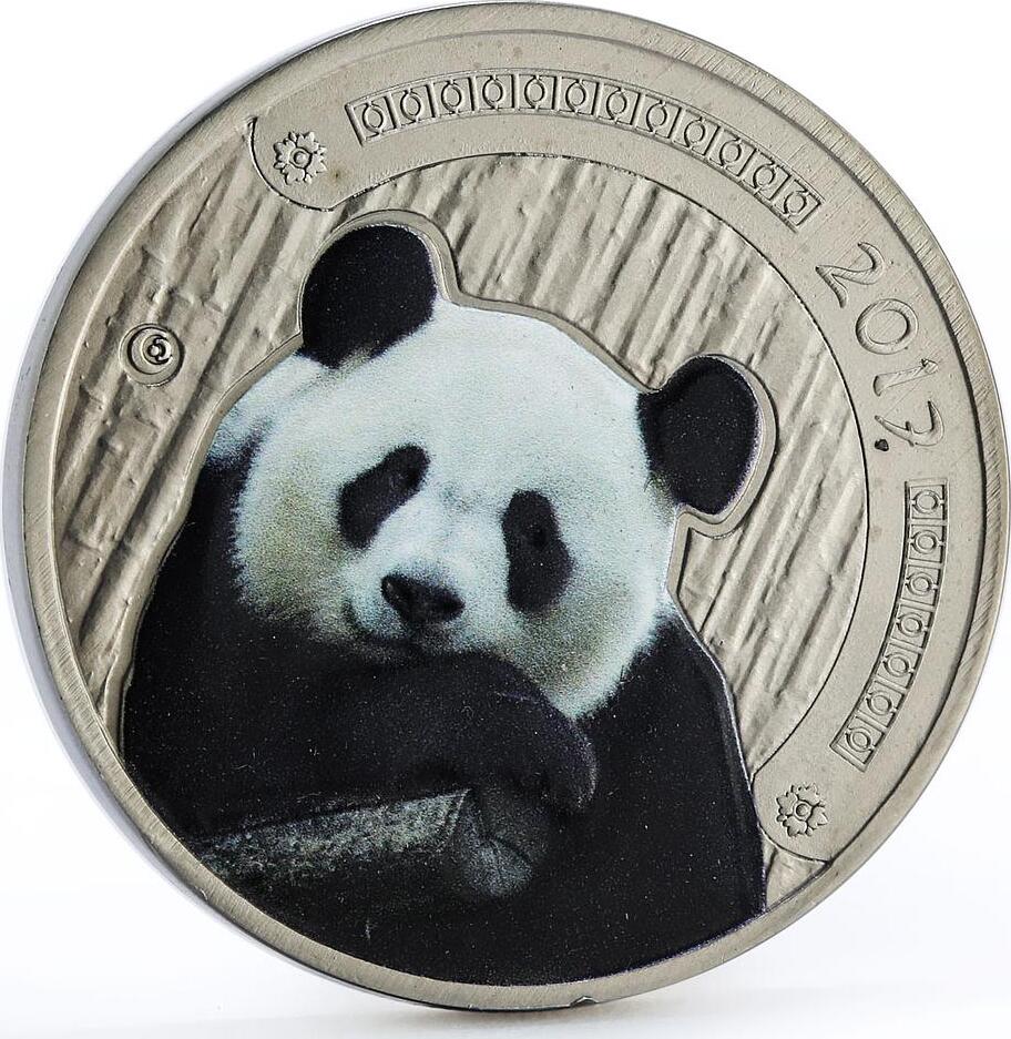 Burkina Faso 100 francs World Wildlife Giant Panda colored