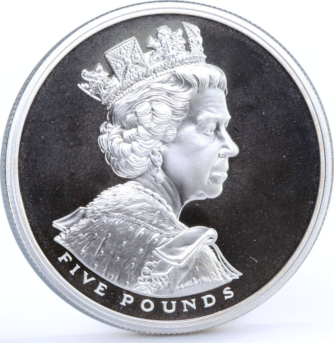 United Kingdom Britain 5 pounds Royal Golden Jubilee Queen on Horseback