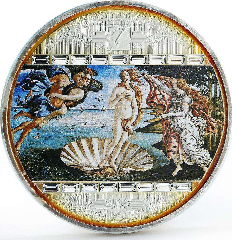 Cook Islands 20 dollars Sandro Botticelli Art Birth of Venus