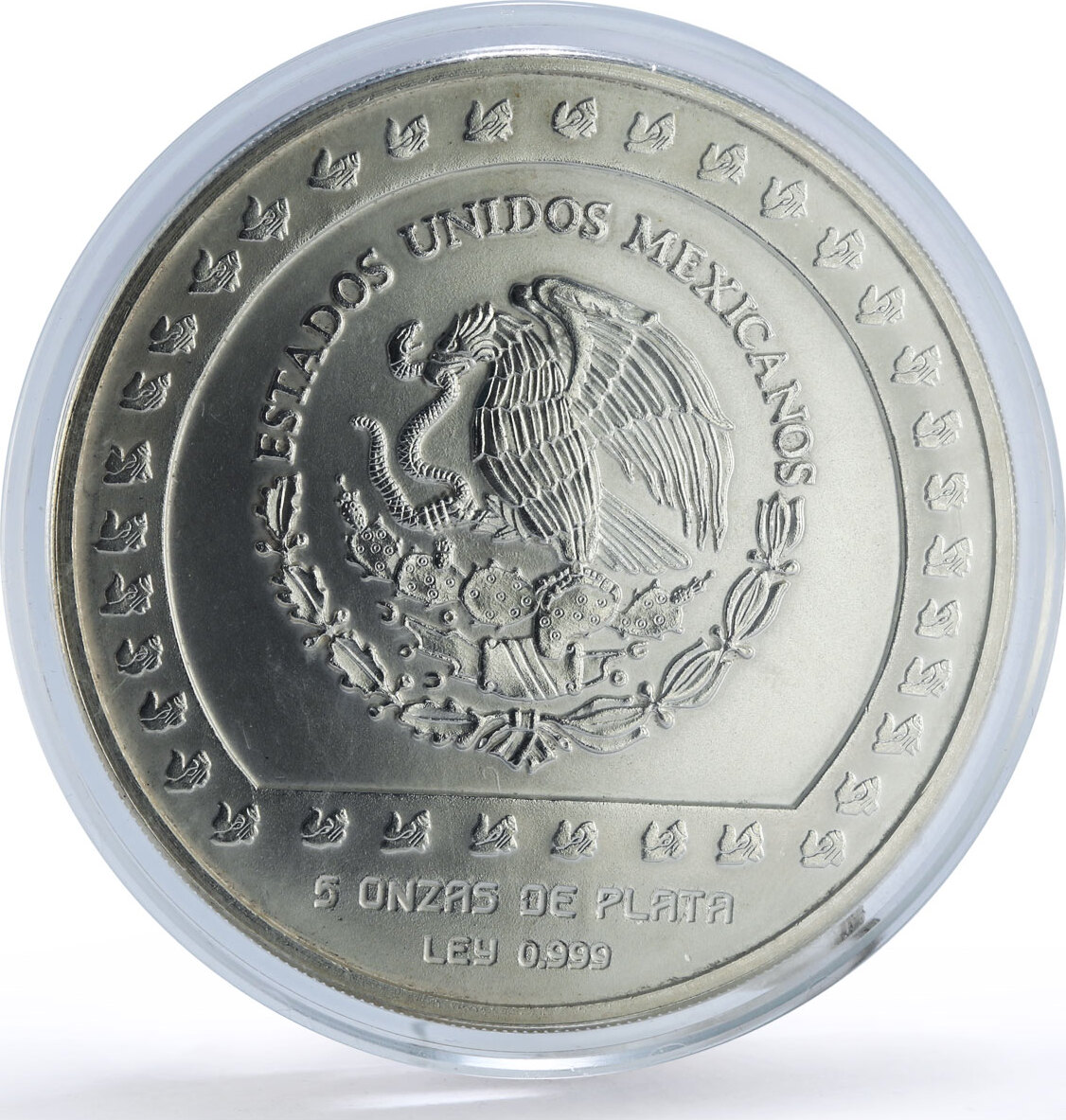 Mexico 10000 Pesos Precolombina Piedra De Tizoc 5 Oz Silver Coin 1992 mexico-10000-pesos-precolombina-piedra-de-tizoc-5-oz-silver-coin-1992