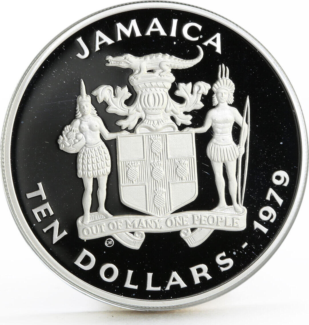 Jamaica - JAMAICA 10 DOLLARS 1979 SILVER PROOF International Year of the  Child free shipping via registered air mail