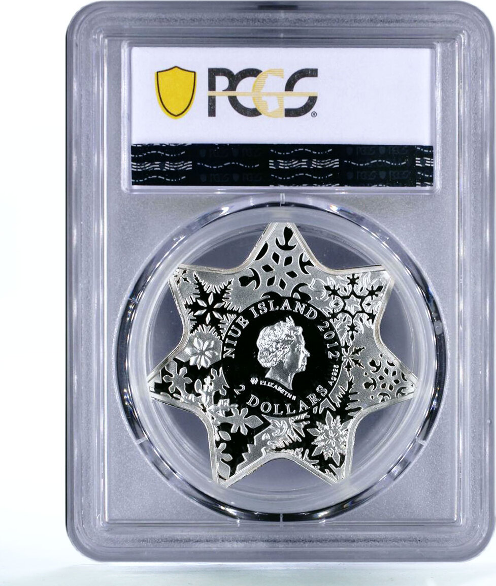 Niue 2 dollars Holidays Christmas Star Tree Angel Gifts PR69
