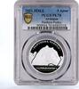 Abkhazia 5 apsars Abkhazia 5 apsars Endangered Wildlife Panthera Pardus PL70 PCGS silver coin 2021 -