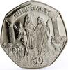 Gibraltar 50 pence Gibraltar 50 pence Holidays Saints Christmas Jesus Christ CuNi coin 2003 -