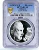 Abkhazia 10 apsars Abkhazia 10 apsars Outstanding Politician Zurab Achba PL68 PCGS silver coin 2020 -
