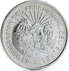 Mexico 5 pesos Mexico 5 pesos Opening of Southeastern Railroad Trains Railways silver coin 1950 -