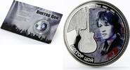 Fiji 10 dollars Fiji 10 dollars Soviet Singer Viktor Tsoy colored silver coin 2012 -