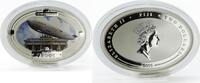 Fiji 2 dollars Fiji 2 dollars Famous Airships German LZ 129 Hindenburg colored silver coin 2009 -
