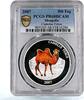Mongolia 500 togrog Mongolia 500 togrog Endangered Wildlife Camel Ferus PR68 PCGS silver coin 2007 -