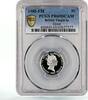 Virgin Islands (British) 5 cents British Virgin Islands 5 cents Bonito Fish PR69 PCGS silver coin 1985 -