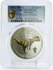 Abkhazia 3 apsars Abkhazia 3 apsars Prehistoric Fauna Allosaurus Dinosaur MS70 PCGS Ni coin 2021 -