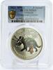 Abkhazia 3 apsars Abkhazia 3 apsars Prehistoric Fauna Triceratops Dinosaur MS69 PCGS Ni coin 2021 -