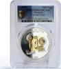 Mongolia 500 togrog Mongolia 500 togrog Thomas Edison Lightbulb Telephone PR69 PCGS silver coin 1999 -