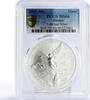 Mexico 1 onza Mexico 1 onza Libertad Angel of Independence MS66 PCGS silver coin 2001 -