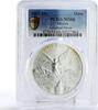 Mexico 1 onza Mexico 1 onza Libertad Angel of Independence MS66 PCGS silver coin 2002 -