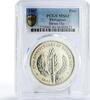 Philippines 1 peso Philippines 1 peso 25th Anniversary of Bataan Day MS64 PCGS silver coin 1967 -