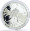 Mongolia 500 togrog Mongolia 500 togrog St Moritz Olympic Games Skier Sports proof silver coin 2006 -