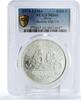 Peru 5000 sol Peru 5000 sol Battle of Iquique Ship Huascar Clipper MS66 PCGS silver coin 1979 -