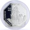 Vanuatu 50 vatu Vanuatu 50 vatu Seafaring Astrolabe Ship Clipper proof silver coin 1999 -