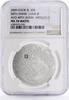 Cook Islands 5 dollars Cook Islands 5 $ Moon Landing Meteorite Apollo 11 Luna III MS70 NGC Ag coin 2009 -