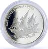 Liberia 10 dollars Liberia 10 dollars Seafaring Vijia Ship Clipper proof silver coin 1999 -