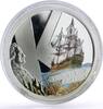 Cook Islands 1 dollar Cook Islands 1 dollar James Cook Reef Striking Ship Clipper silver coin 2009 -