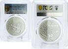 Ukraine 10 hryvnias Ukraine 10 hryvnias Oleshky Sands Lizzard Animals Fauna PR70 PCGS Ag coin 2015 -