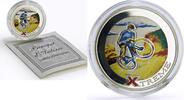 Andorra 10 diners Andorra 10 diners Extreme Sports Mountain Biking colored proof silver coin 2007