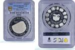 Colombia 10000 pesos Colombia 10000 pesos Two Worlds Encounter Santa Fe Bogota PR67 PCGS silver coin 1991 -