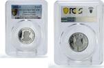 India 1 rupee India 1 rupee King Maharana Pratap Politics KM-314 PR67 PCGS NiSteel coin 2003 -