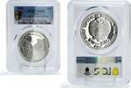 Peru 1 sol Peru 1 sol Lima Huancayo Railway Railroad Trains MS69 PCGS silver coin 2008 -