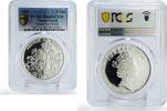 Tokelau 5 dollars Tokelau 5 dollars Protect Our World Flora Fauna PR67 PCGS silver coin 1994 -
