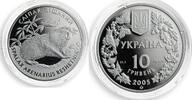Ukraine 10 hryvnas Ukraine 10 hryvnia Spalax Arenarius Mole Rat Red Book Fauna silver coin 2005 -