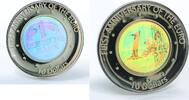 Nauru 10 dollars Nauru 10 dollars 1st Anniversary of the Euro German Mark silver coin 2003 -
