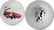 Cook Islands 1 dollar Cook Islands 1 dollar Fire Engines Cars Airfield Fire AA 60 silver coin 2006 -