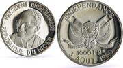 Niger 1000 francs Niger 1000 francs President Hamani Independence TRIAL ESSAI silver coin 1960 -