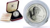 Lesotho 1 loti Lesotho 1 loti King Moshoeshoe II Jubilee Politics proof silver coin 1985 -
