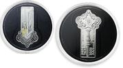 Niue 1 dollar Niue 1 dollar Housewarming Welcome Home Key-shape gilded silver coin 2011 -